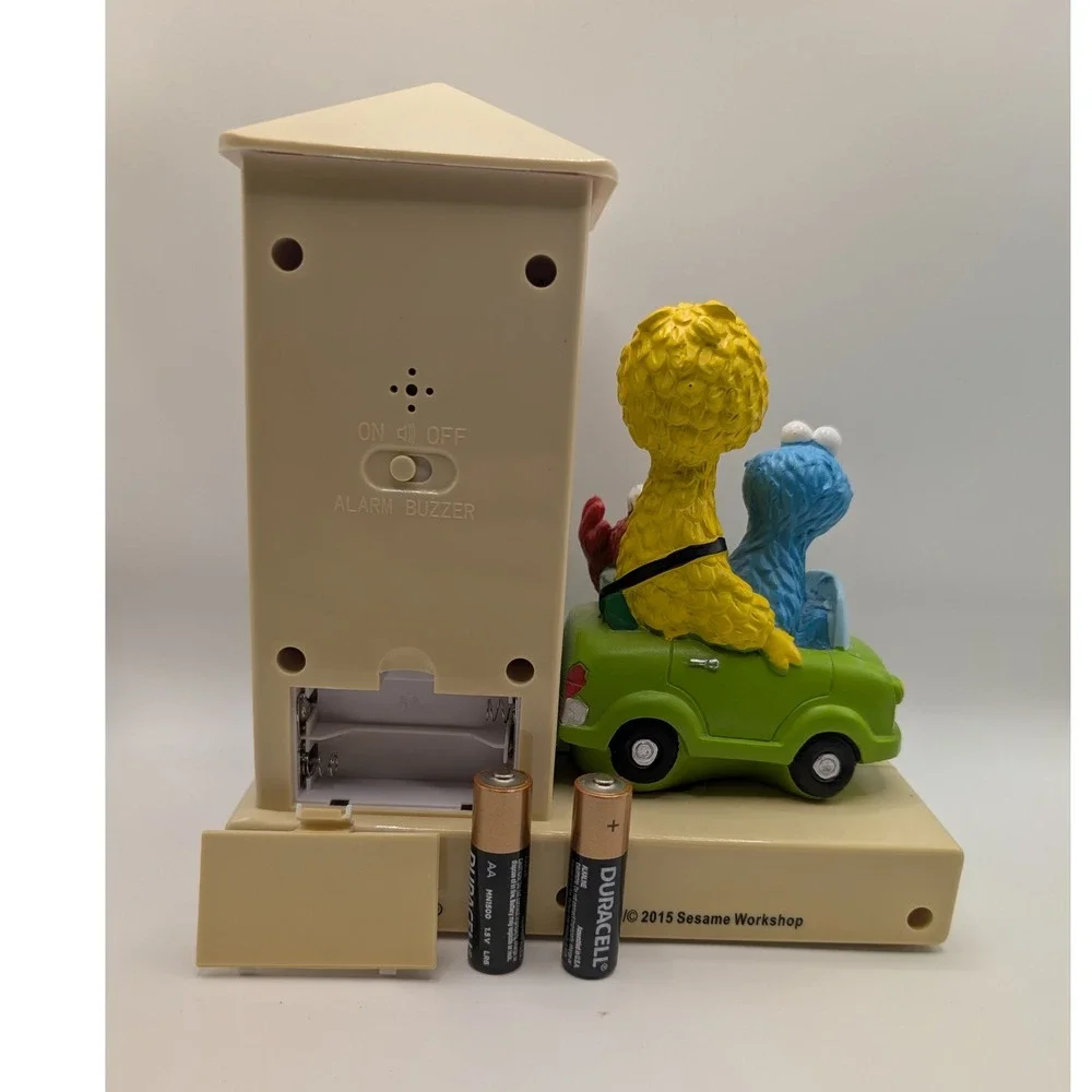 Sesame Street Traffic Light Alarm Clock 2015 Big Bird Elmo Cookie Monster Tested
